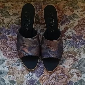 Selby Elegante Cloth slide heels